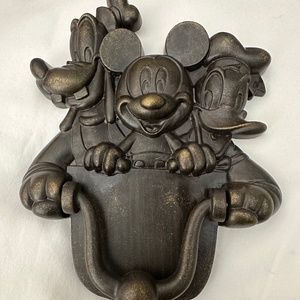 Disney Mickey Donald and Goofy Door Knocker Made in China Size Around 9" X 7"